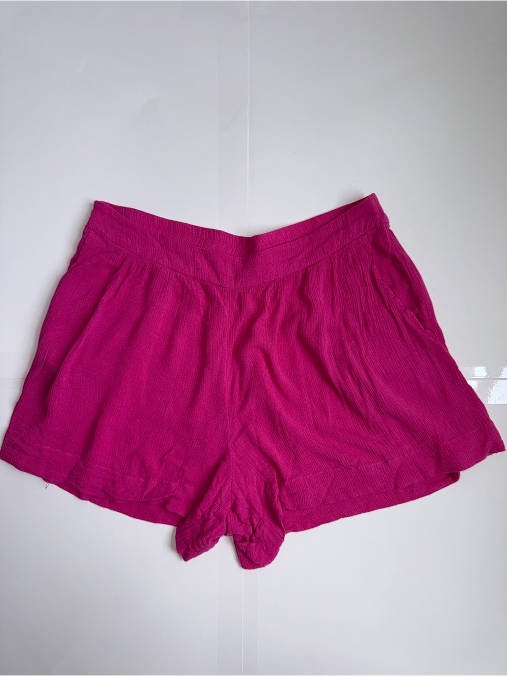 Boden Hot Pink Flowy Pull-On Shorts Pockets US 10
